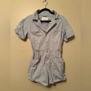 Pistola Pastel Gray Short Sleeve Romper